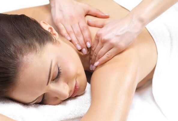 The massage of the collar area