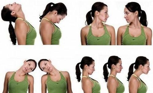 Neck gymnastics with osteochondrosis
